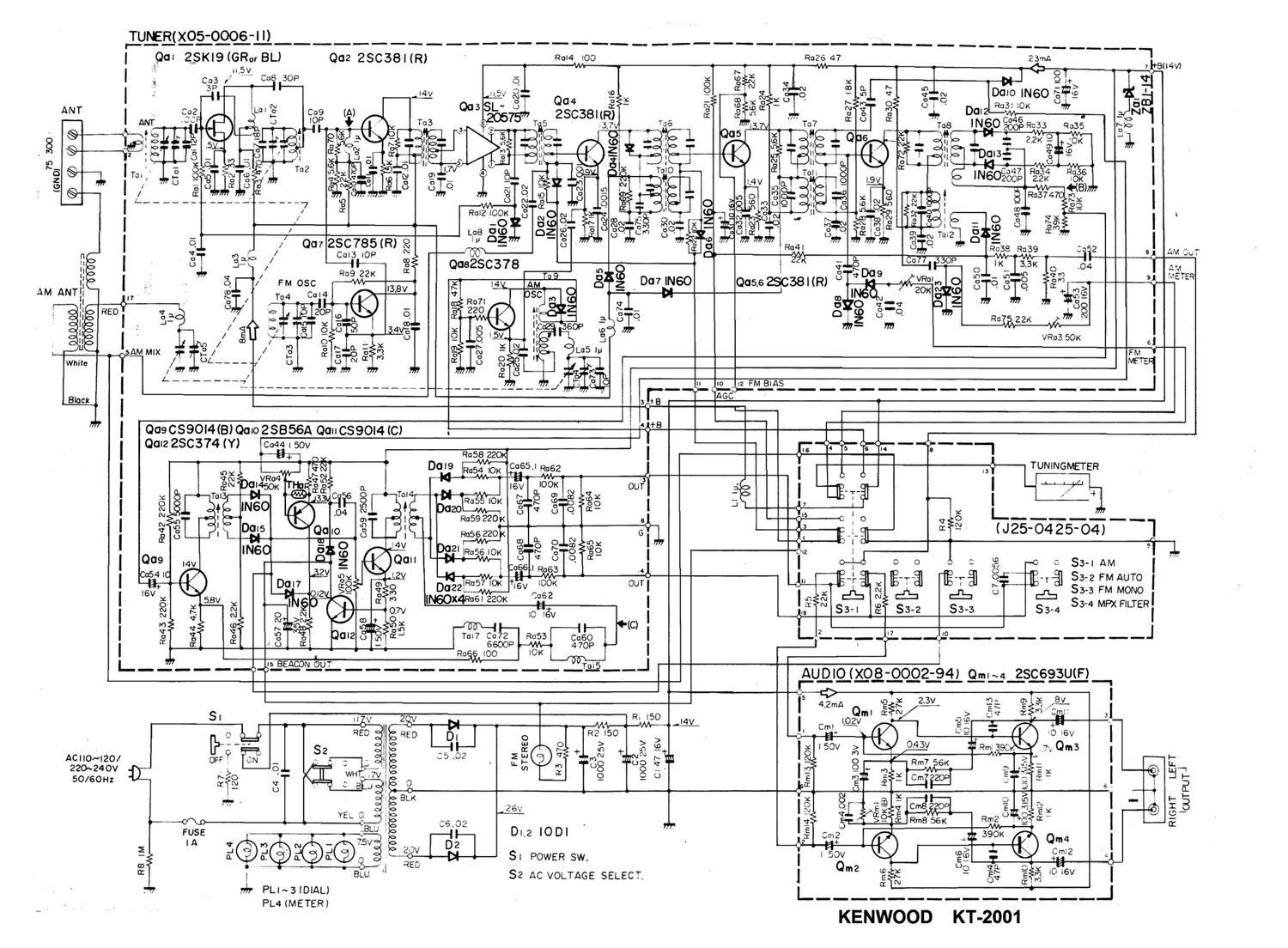 Kenwood KT 2001 Schematic