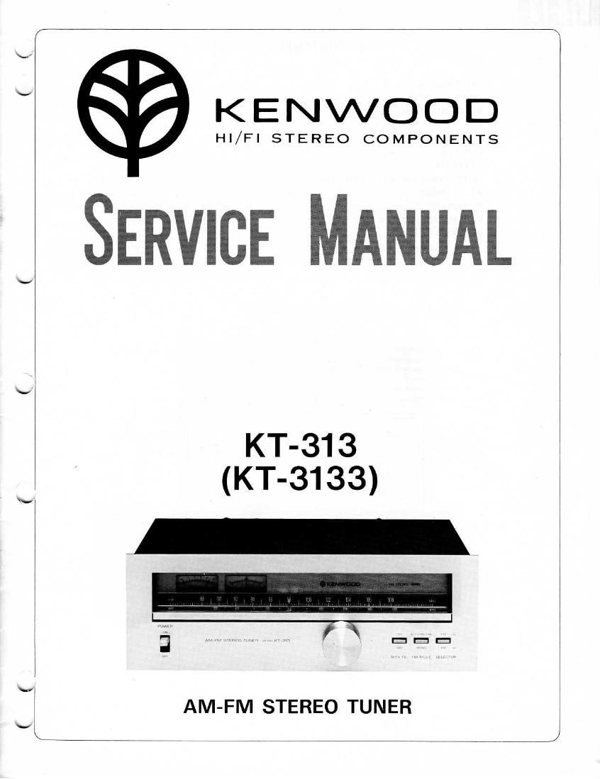 Kenwood KT 313 Service Manual
