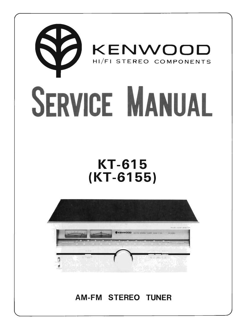 Kenwood KT 615 Service Manual