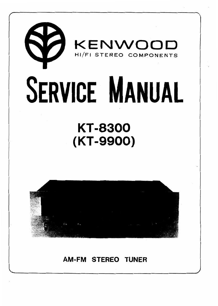 Kenwood KT 8300 Service Manual