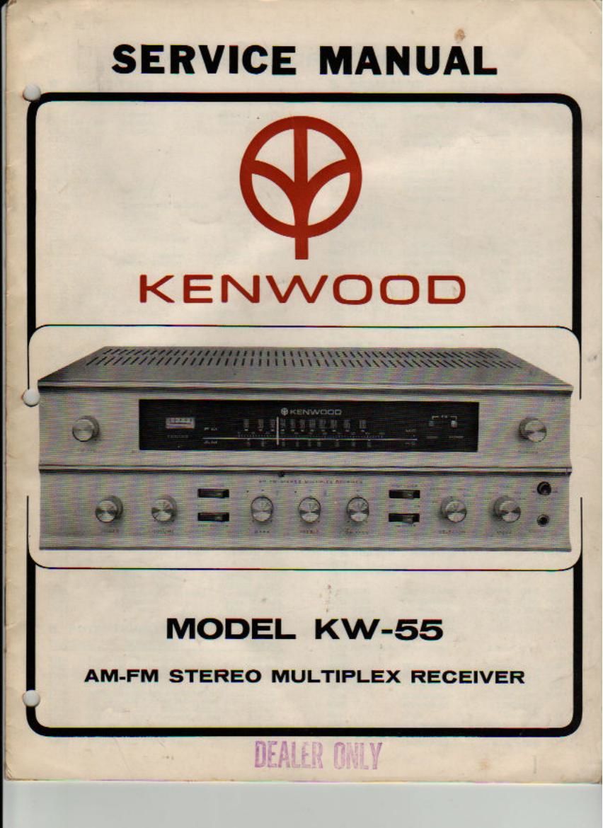 Kenwood KW 55 Service Manual