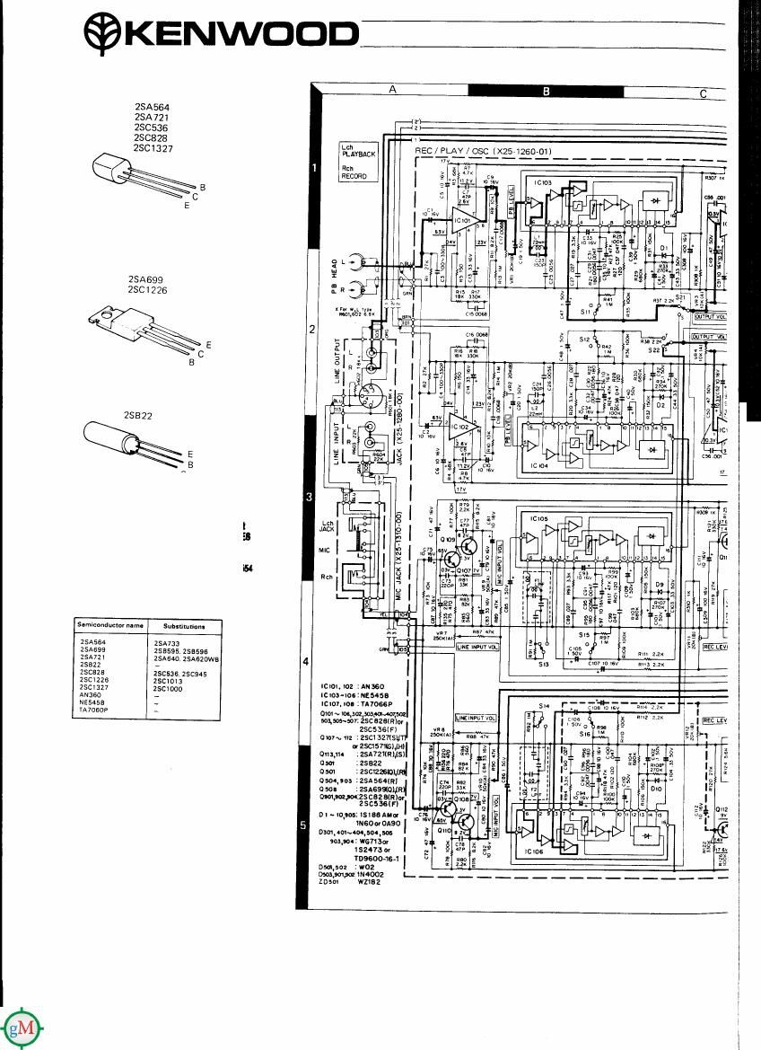 Kenwood KX 1003 Schematic