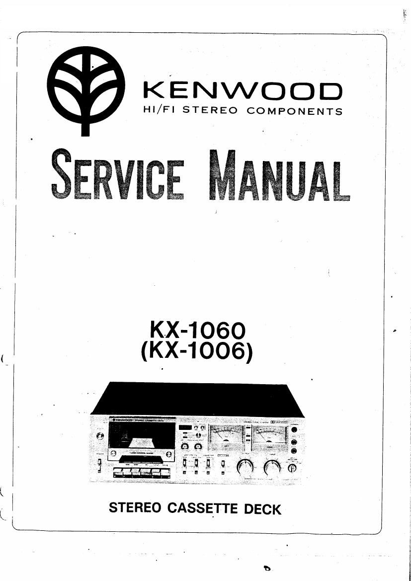 Kenwood KX 1060 Service Manual