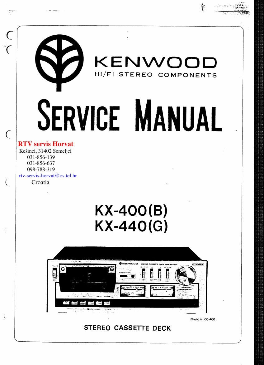 Kenwood KX 400 B Schematic