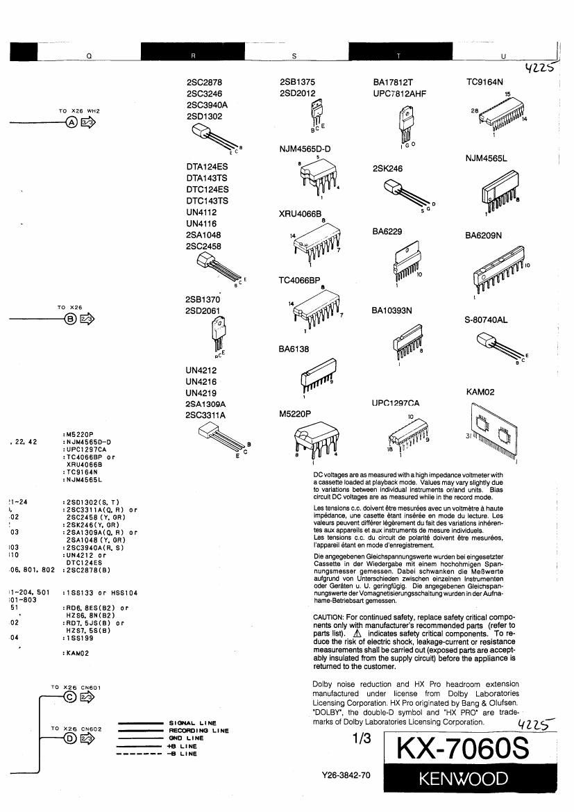 Kenwood KX 7060 S Schematic