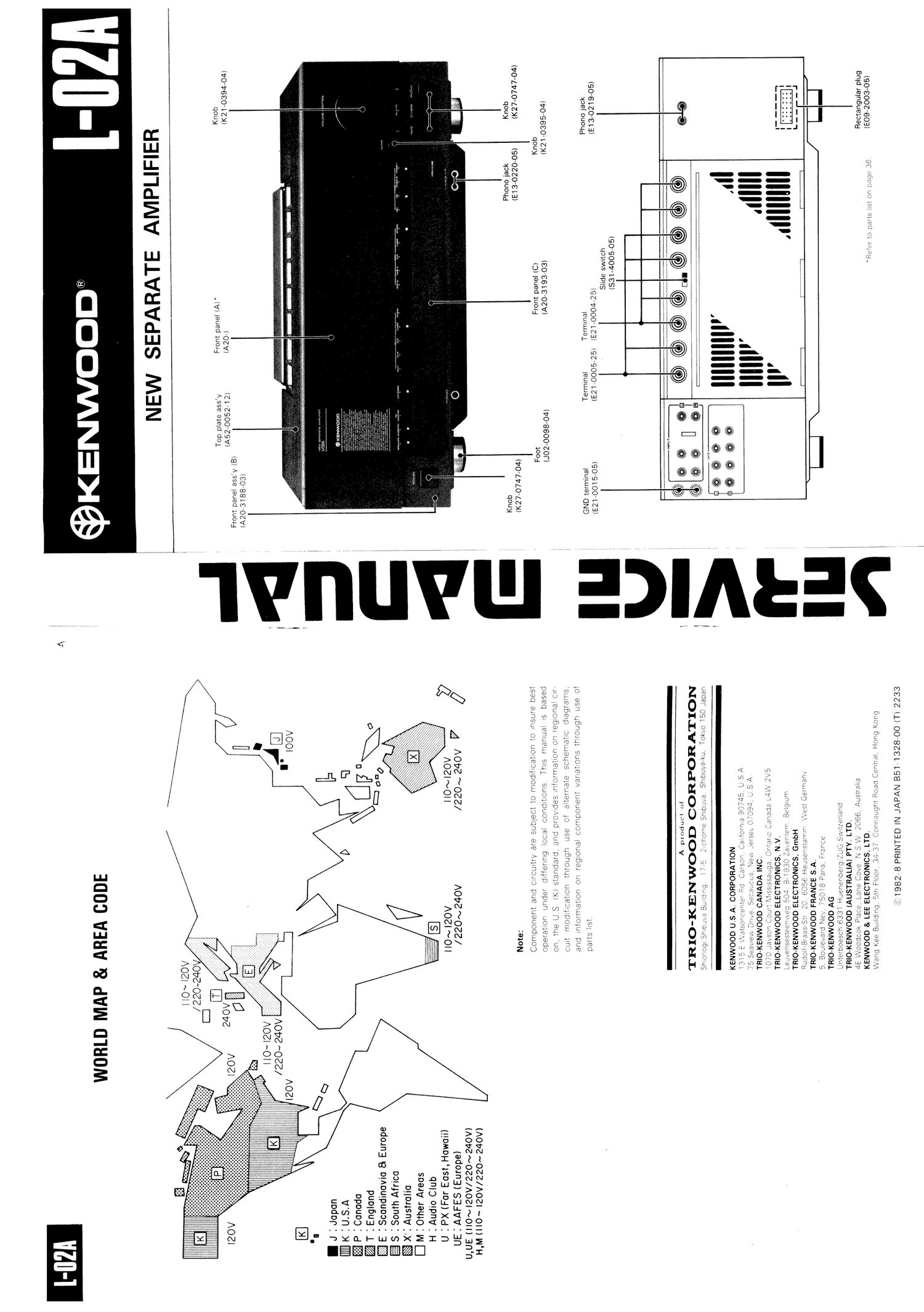 Kenwood L 02 A Service Manual