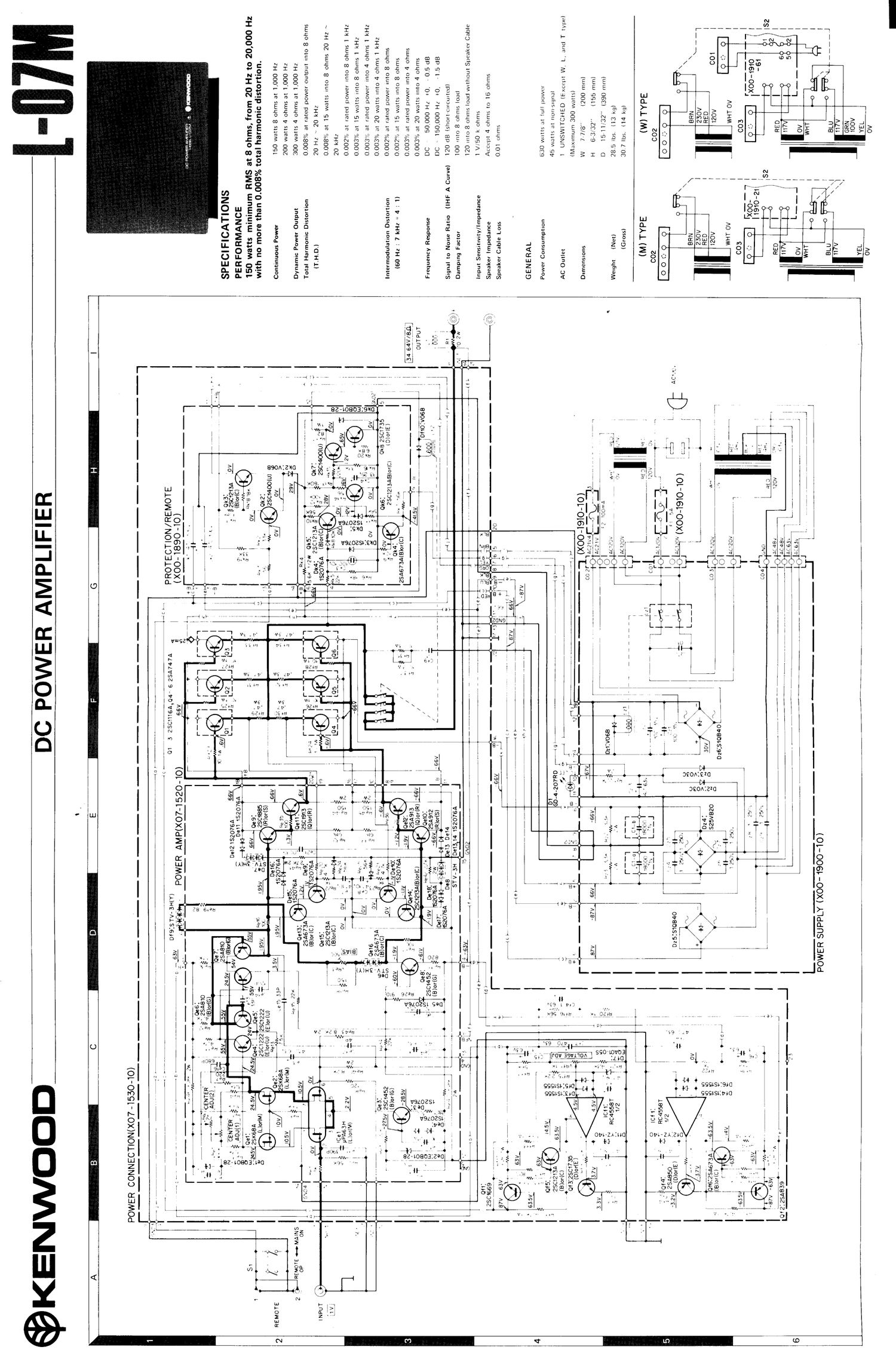 Kenwood L 07 M Schematic