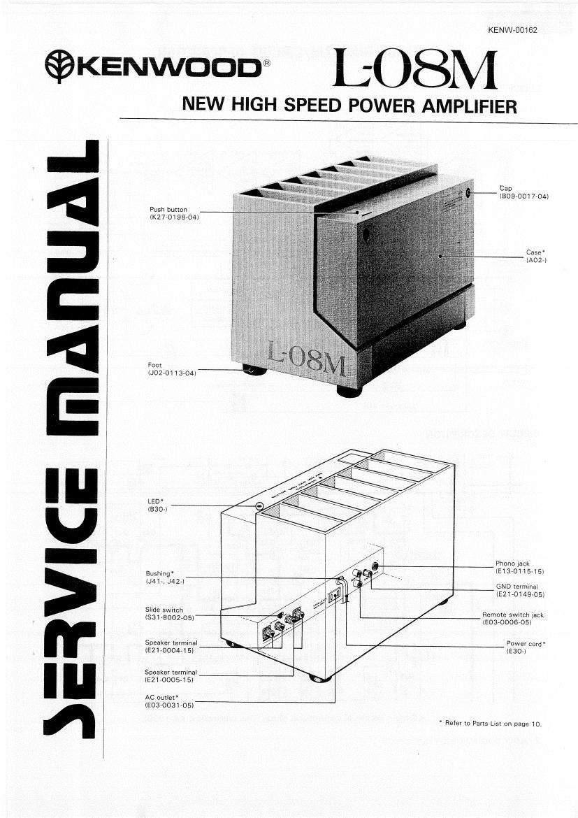 Kenwood L 08 M Service Manual