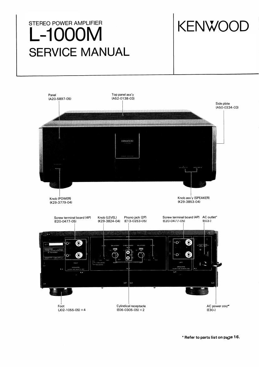 Kenwood L 1000 M Service Manual