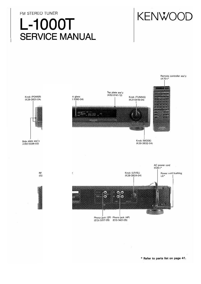 Kenwood L 1000 T Service Manual