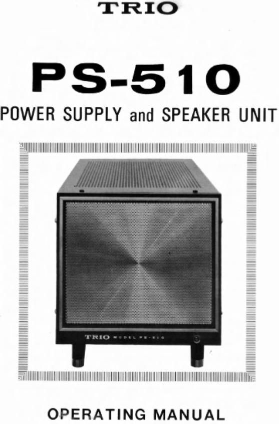 Kenwood PS 510 Schematic