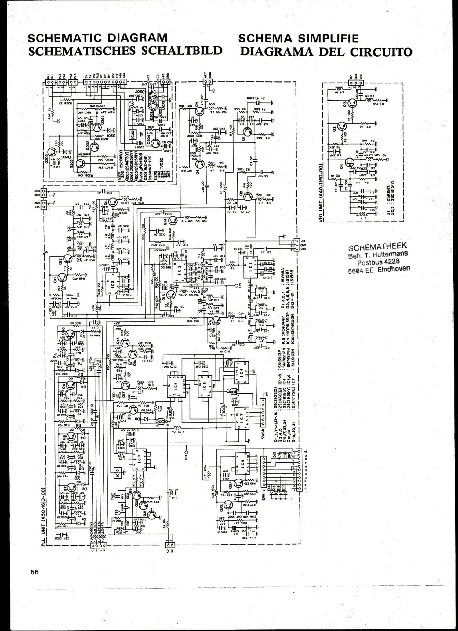 Kenwood R 1000 Schematic