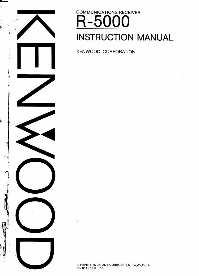Kenwood R 5000 Owners Manual