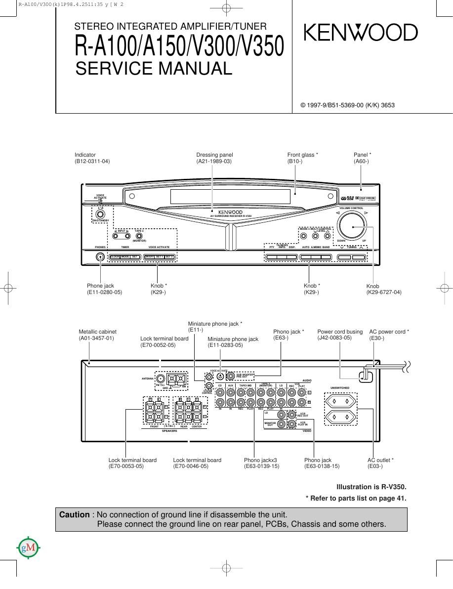 Kenwood RA 100 Service Manual