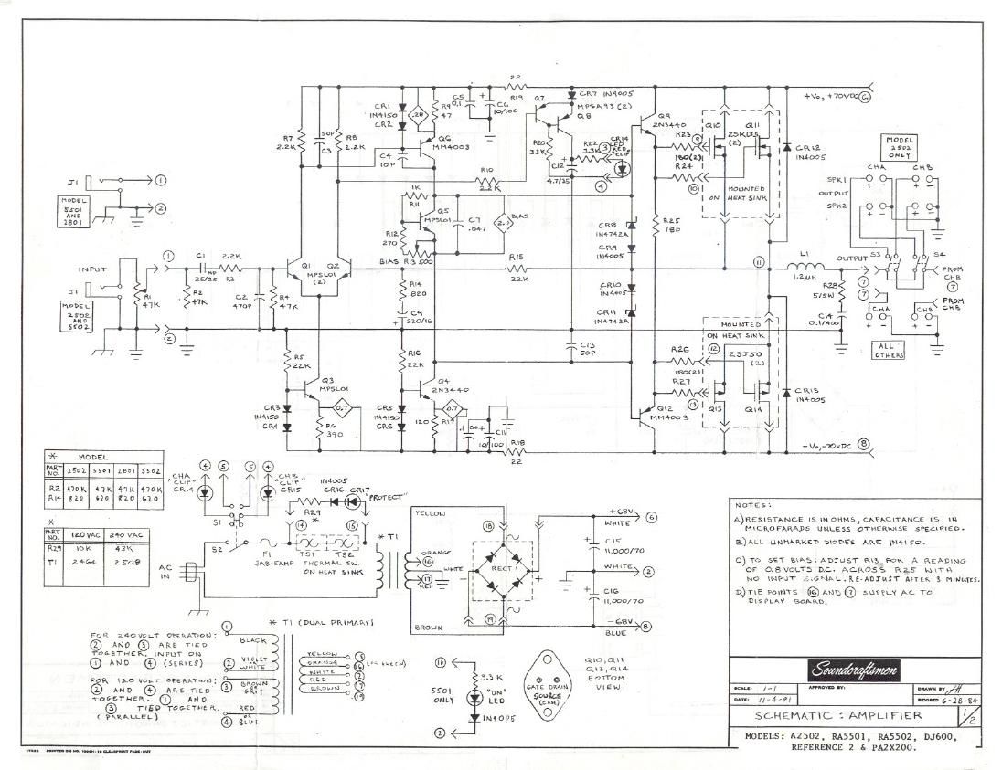 Kenwood RA 5501 Schematic