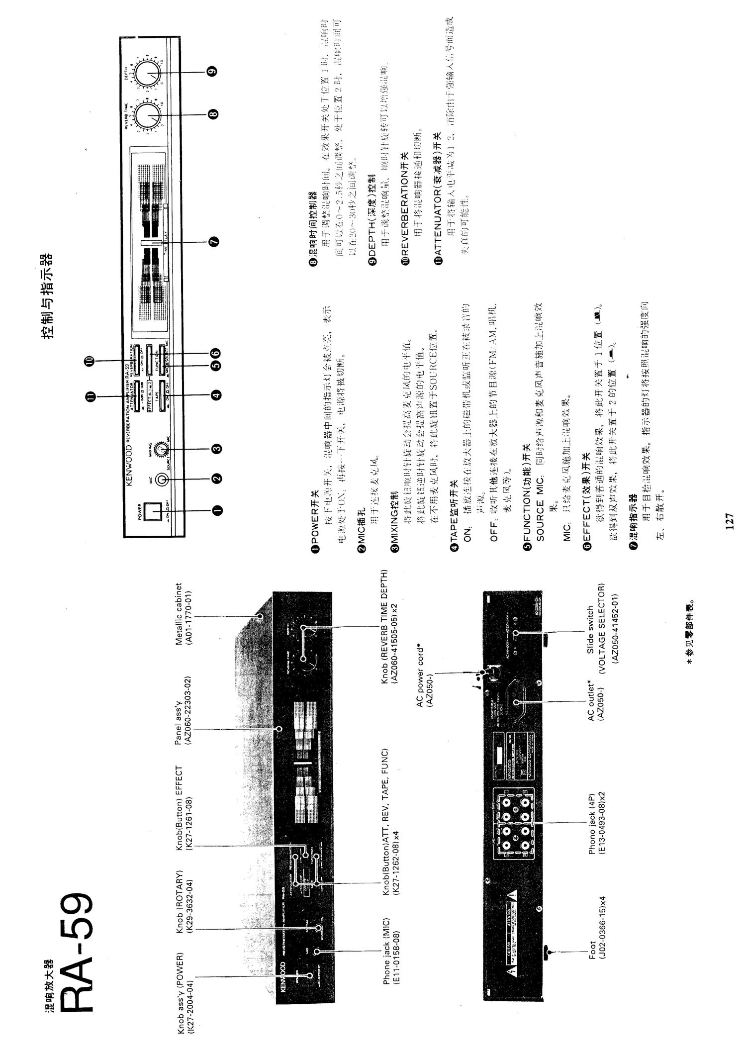 Kenwood RA 59 Schematic