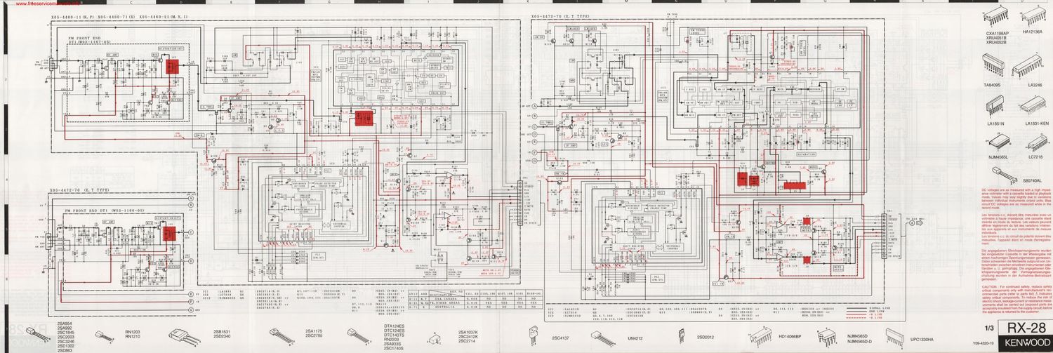 Kenwood RX 28 Schematic