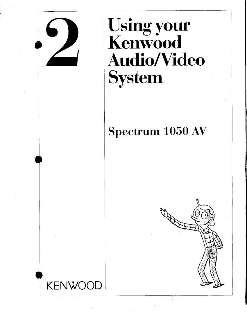 Kenwood SPECTRUM 1050 AV Owners Manual