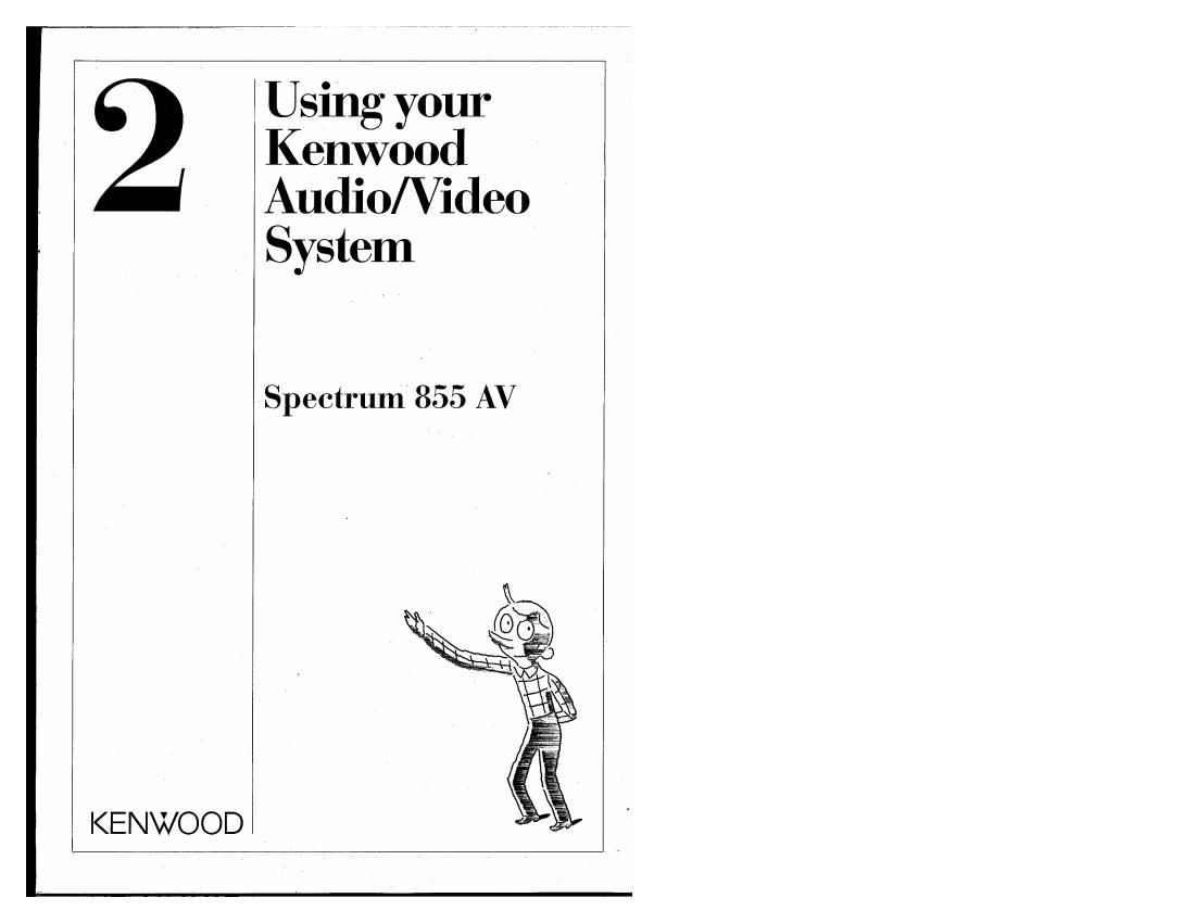 Kenwood SPECTRUM 855 AV Owners Manual