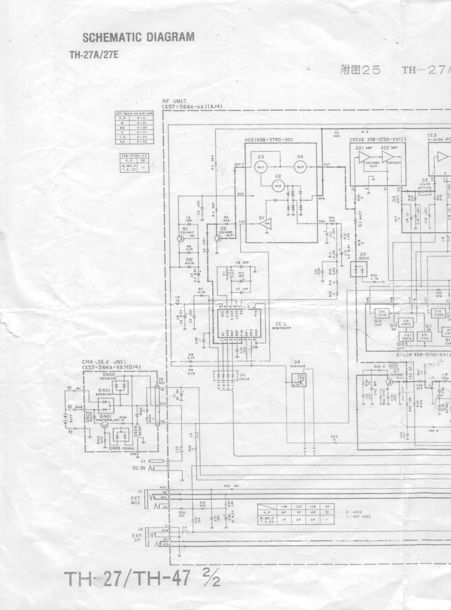 Kenwood TH 27 Schematic