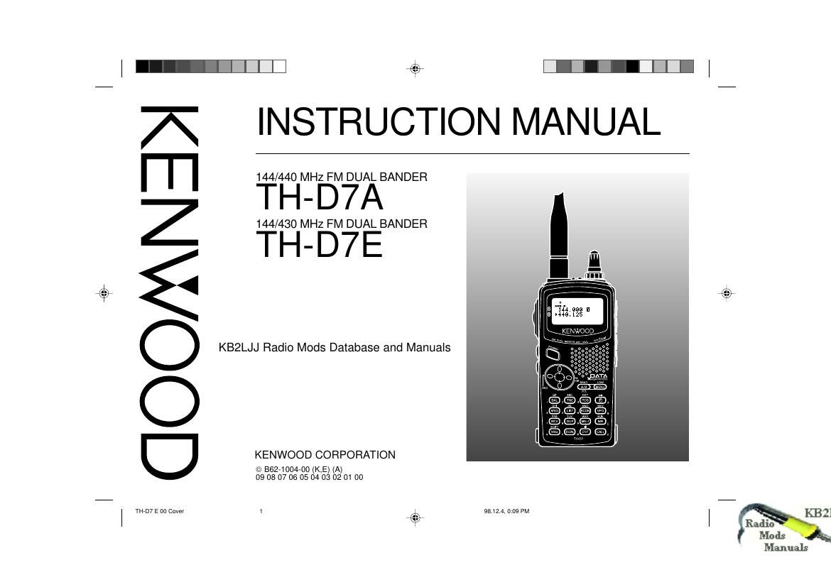 Kenwood THD 7 Owners Manual