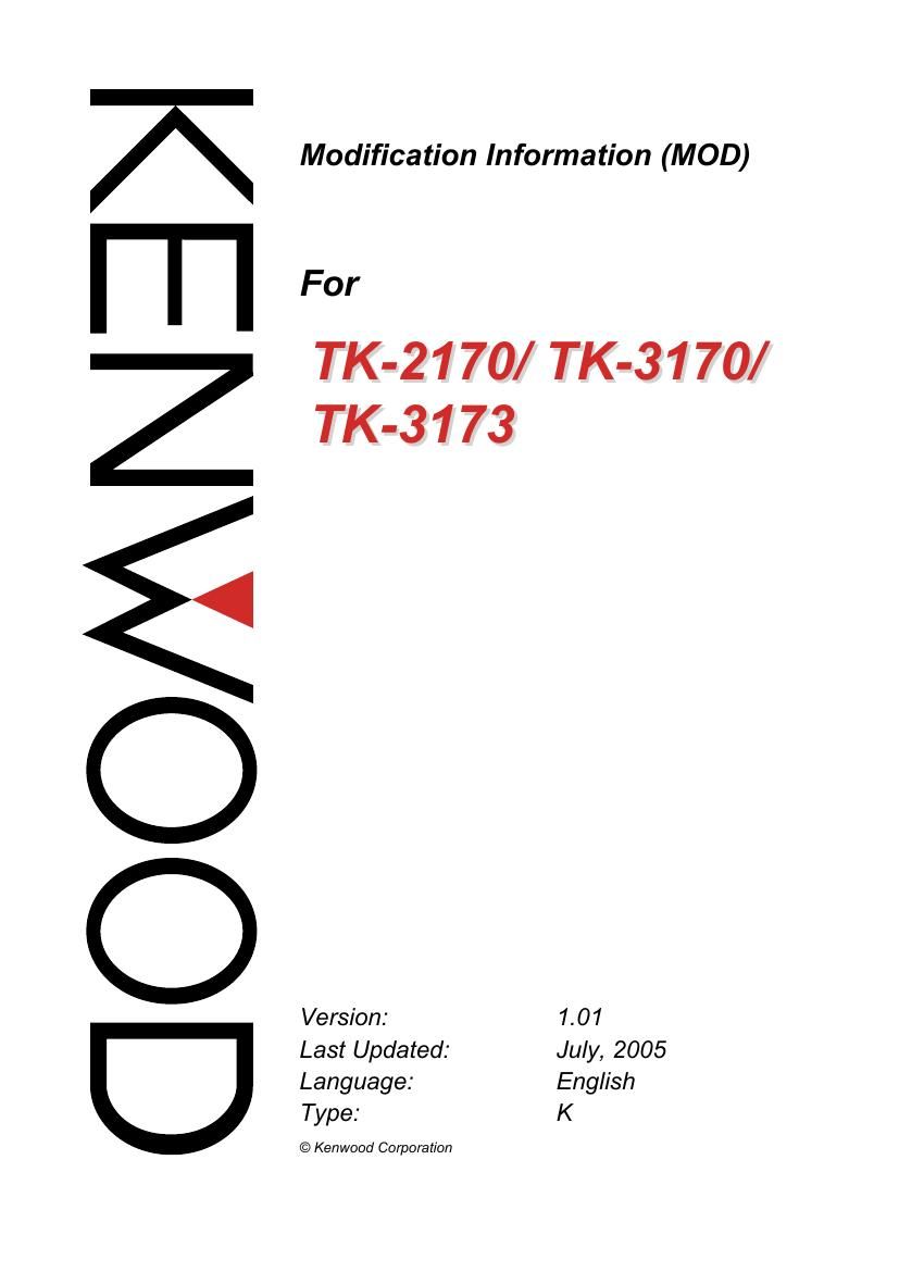 Kenwood TK 2170 Service Manual 2