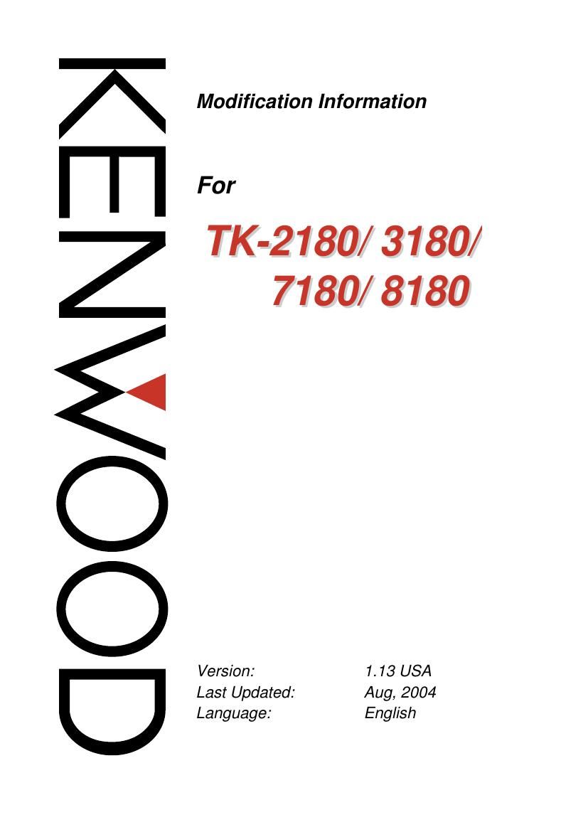 Kenwood TK 2180 Service Manual 2