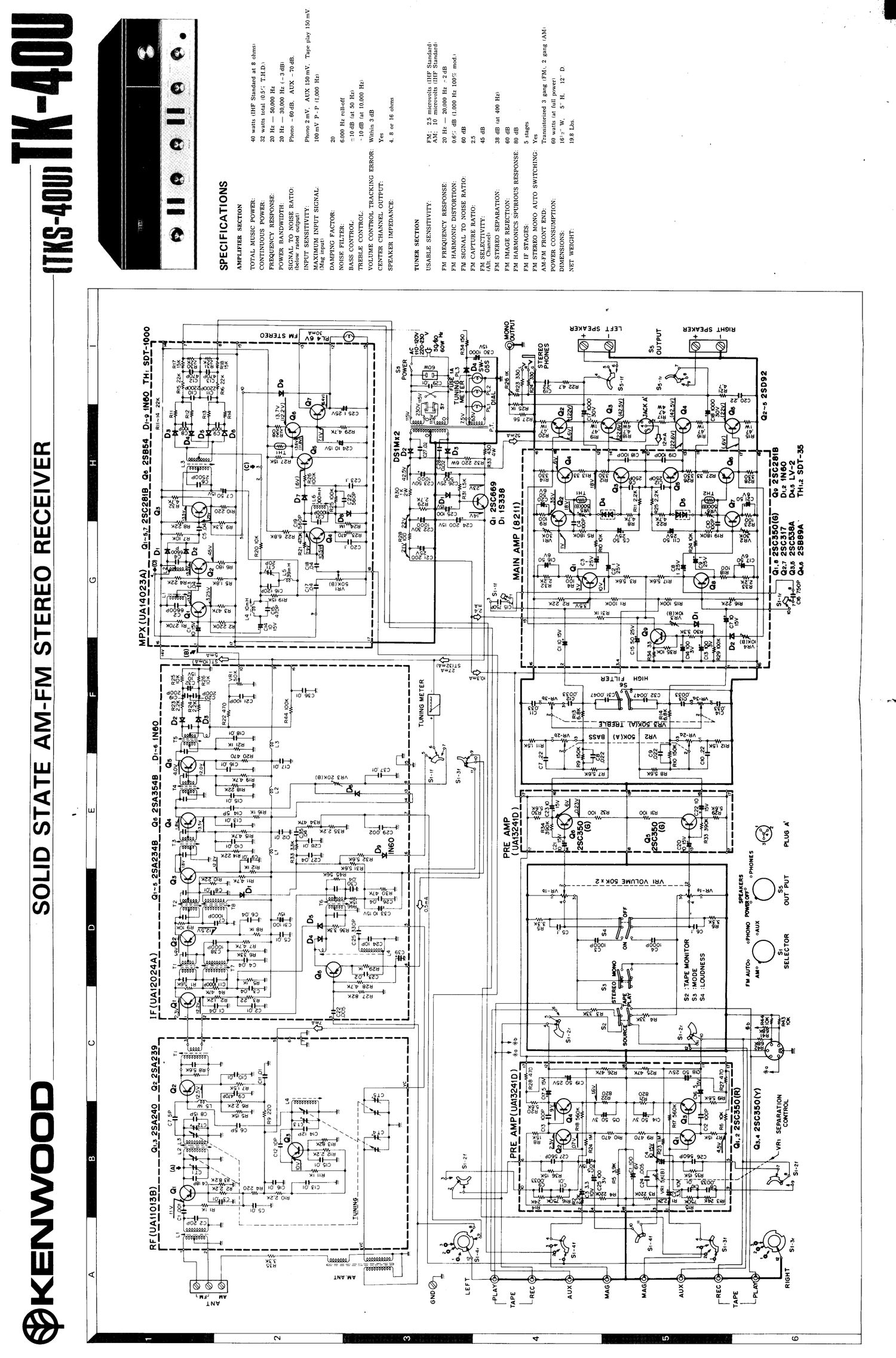 Kenwood TK 40 U Schematic