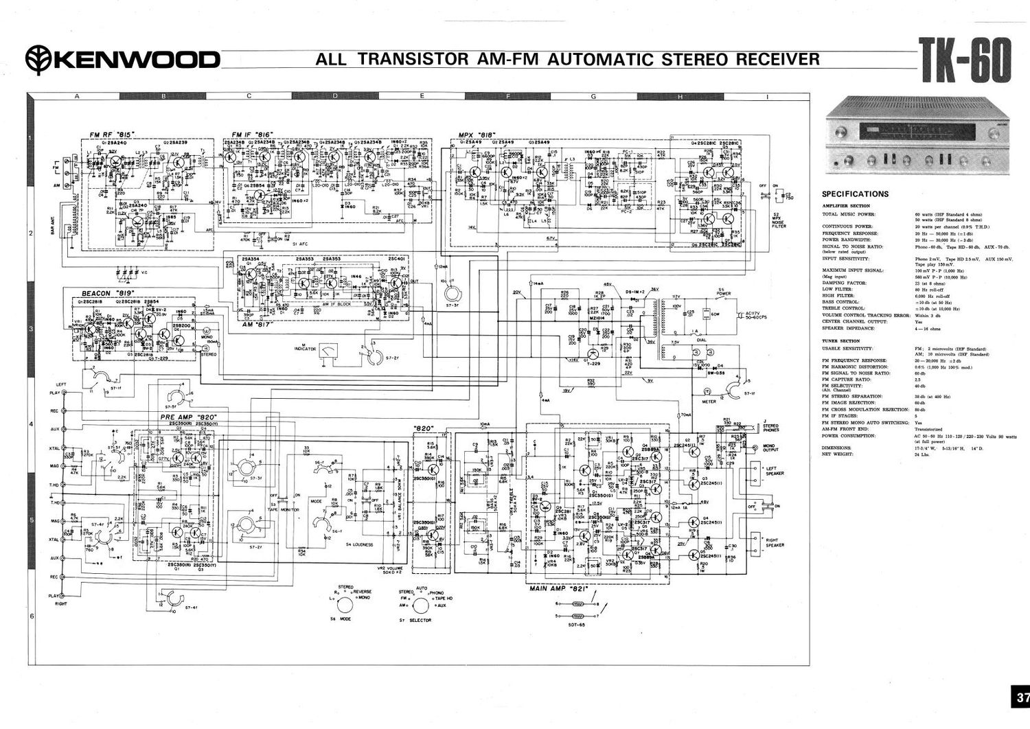 Kenwood TK 60 Schematic