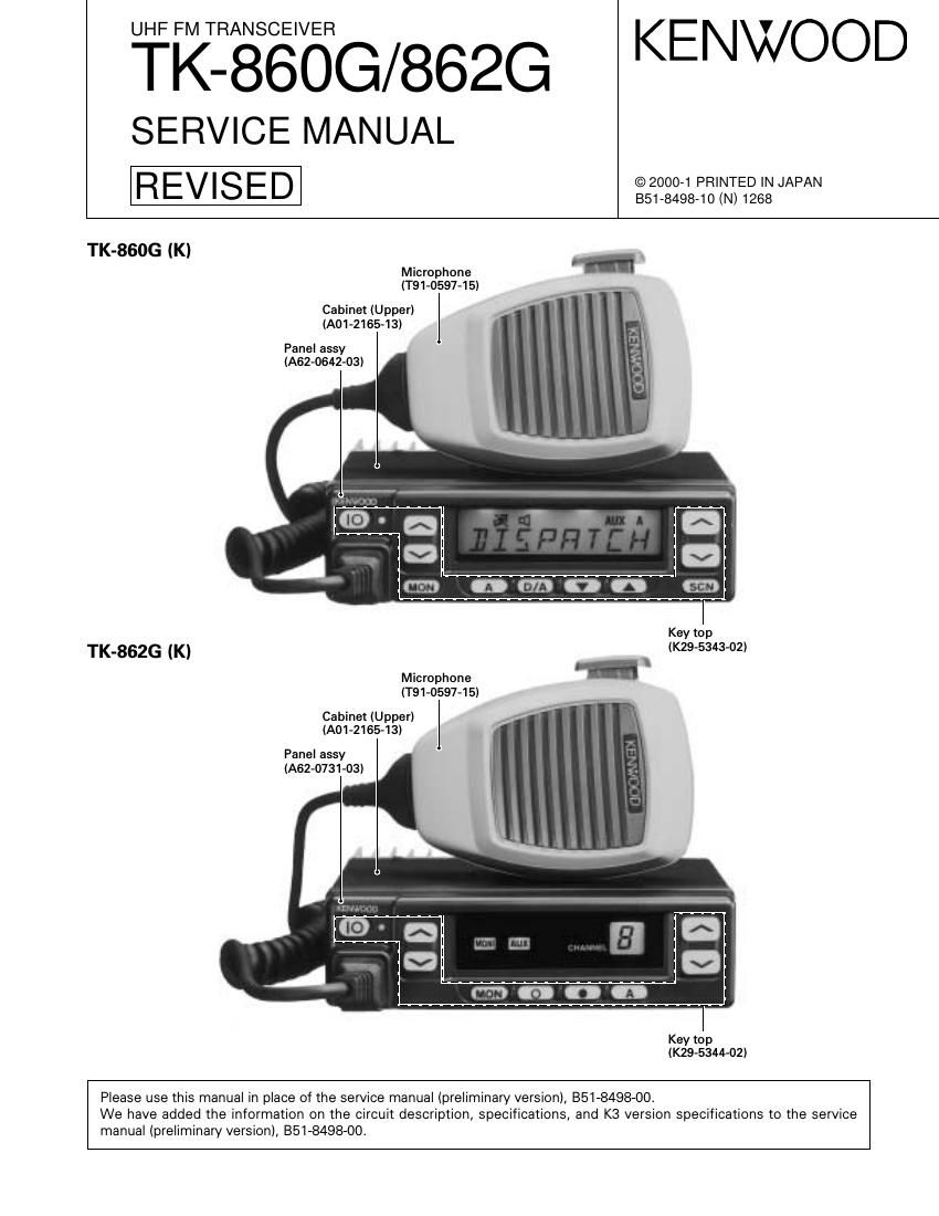 Kenwood TK 860 G Service Manual