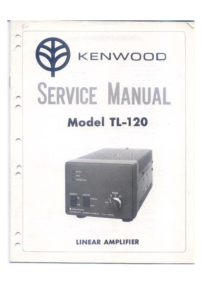 Kenwood TL 120 Service Manual