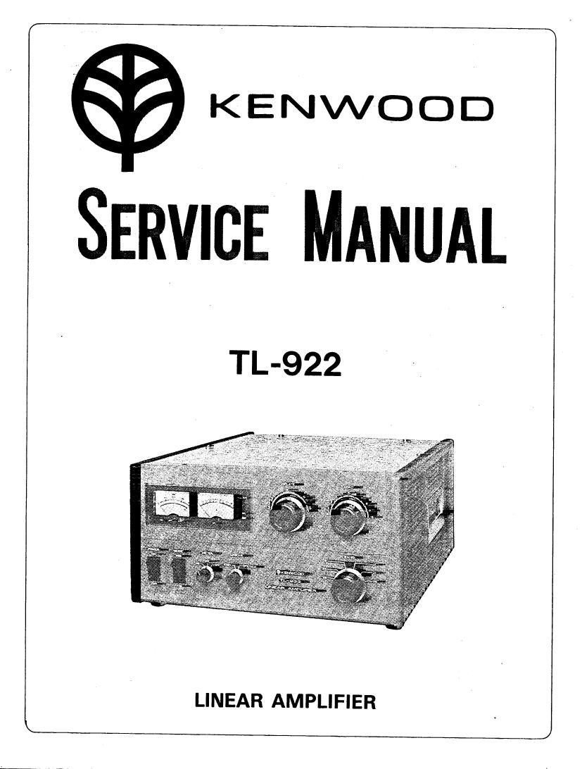 Kenwood TL 922 Service Manual