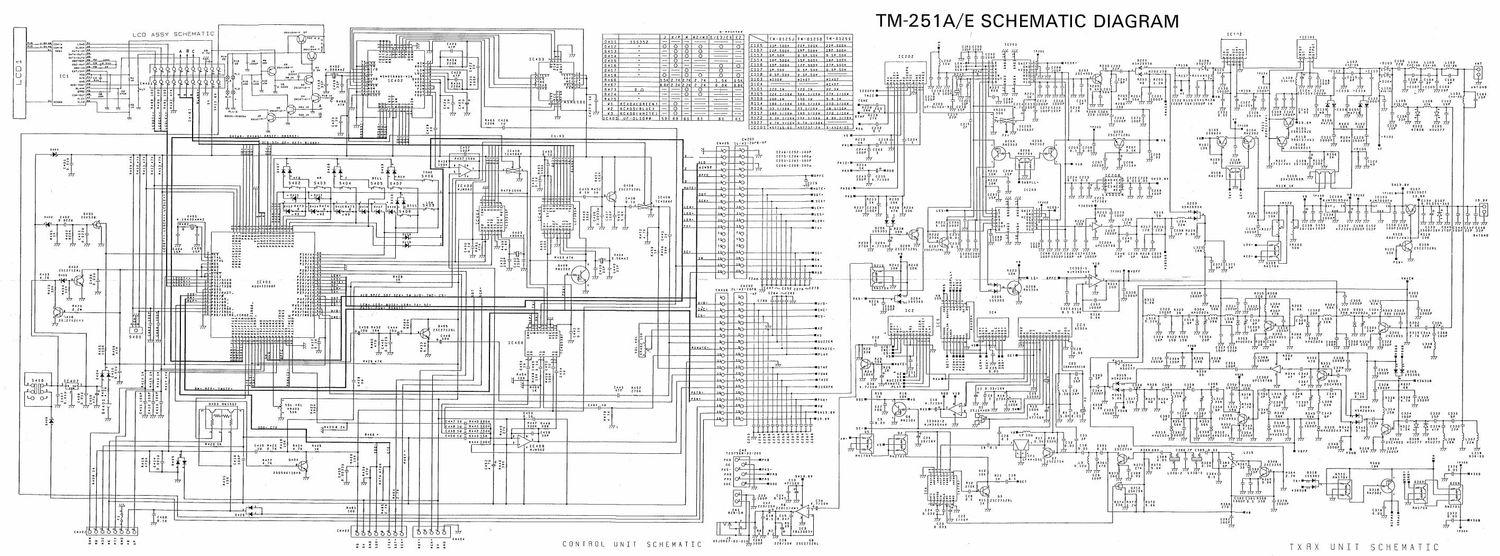 Kenwood TM 251 E Schematic