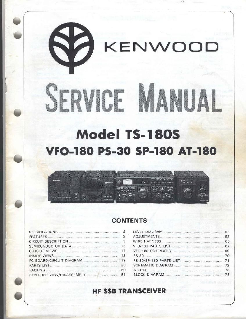 Kenwood TS 180 S Service Manual