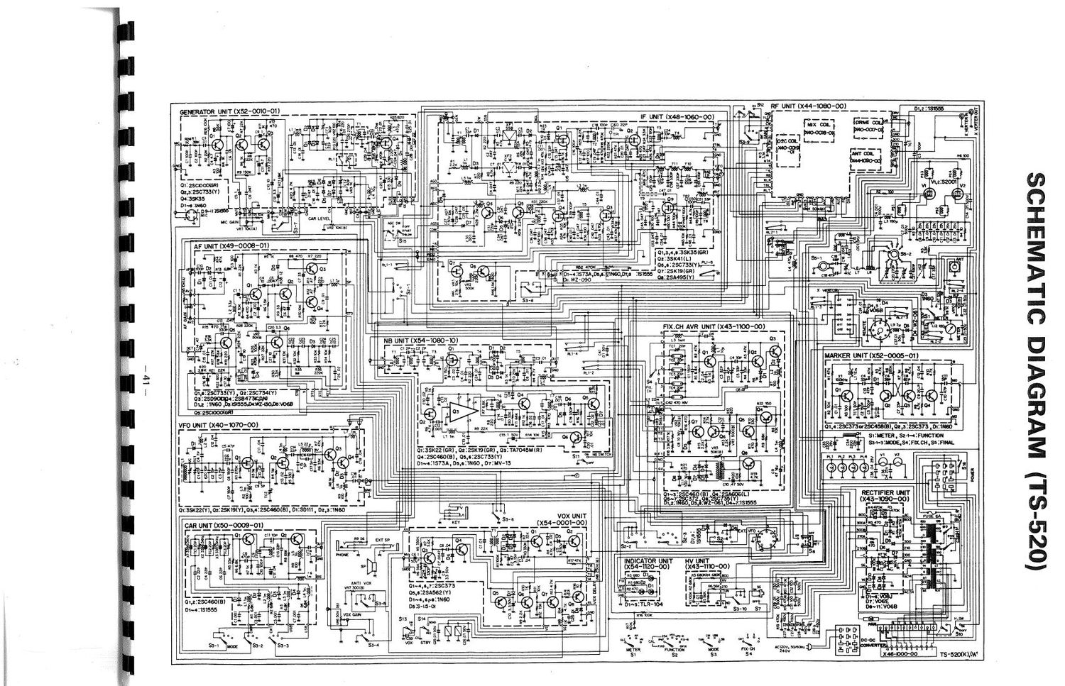 Kenwood TS 520 Schematic