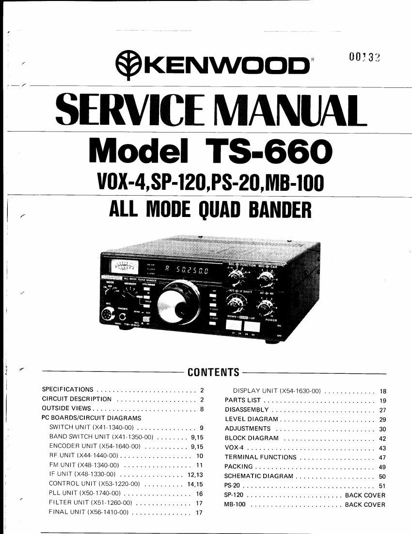 Kenwood TS 660 Service Manual