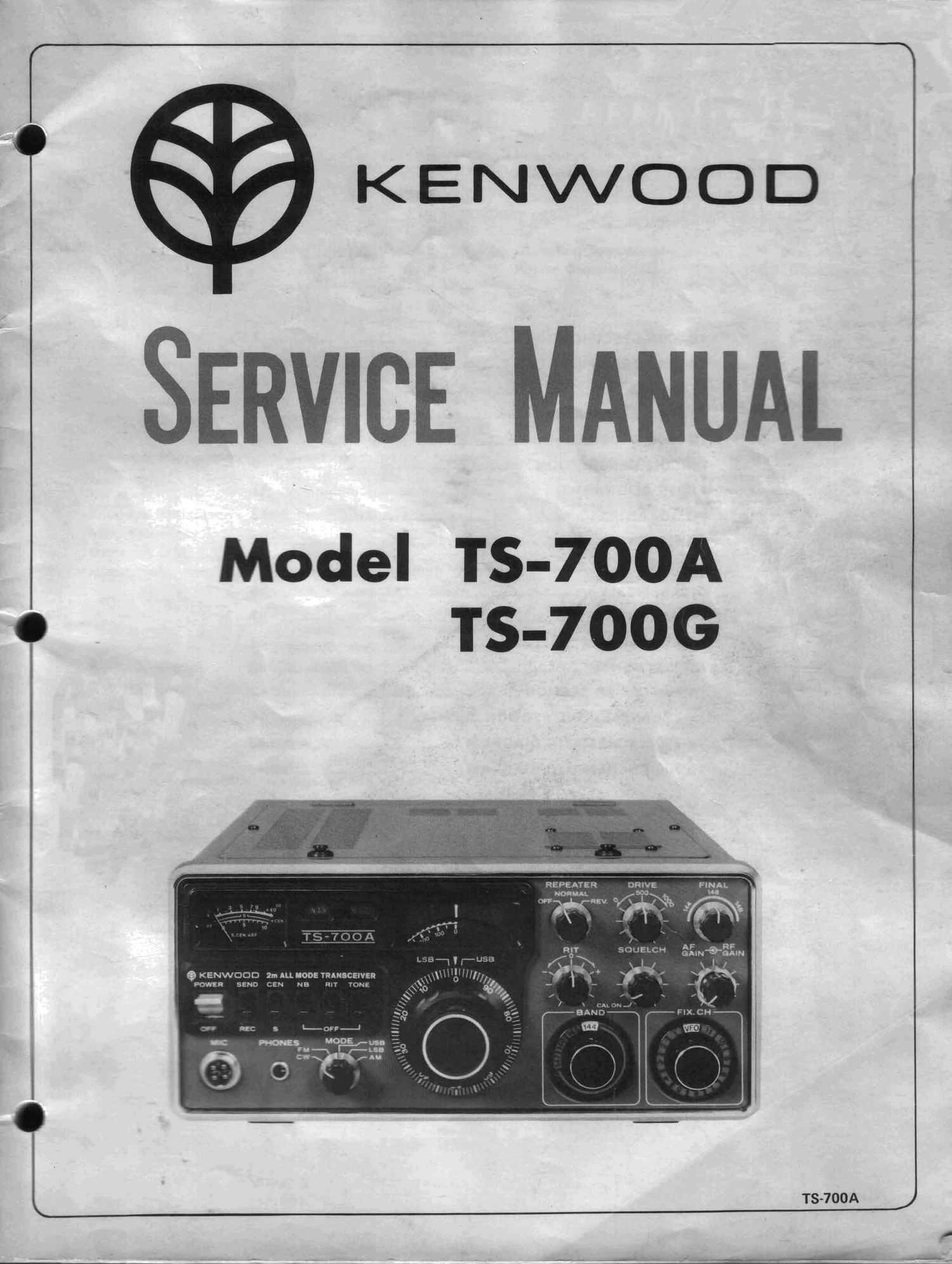 Kenwood TS 700 A Service Manual