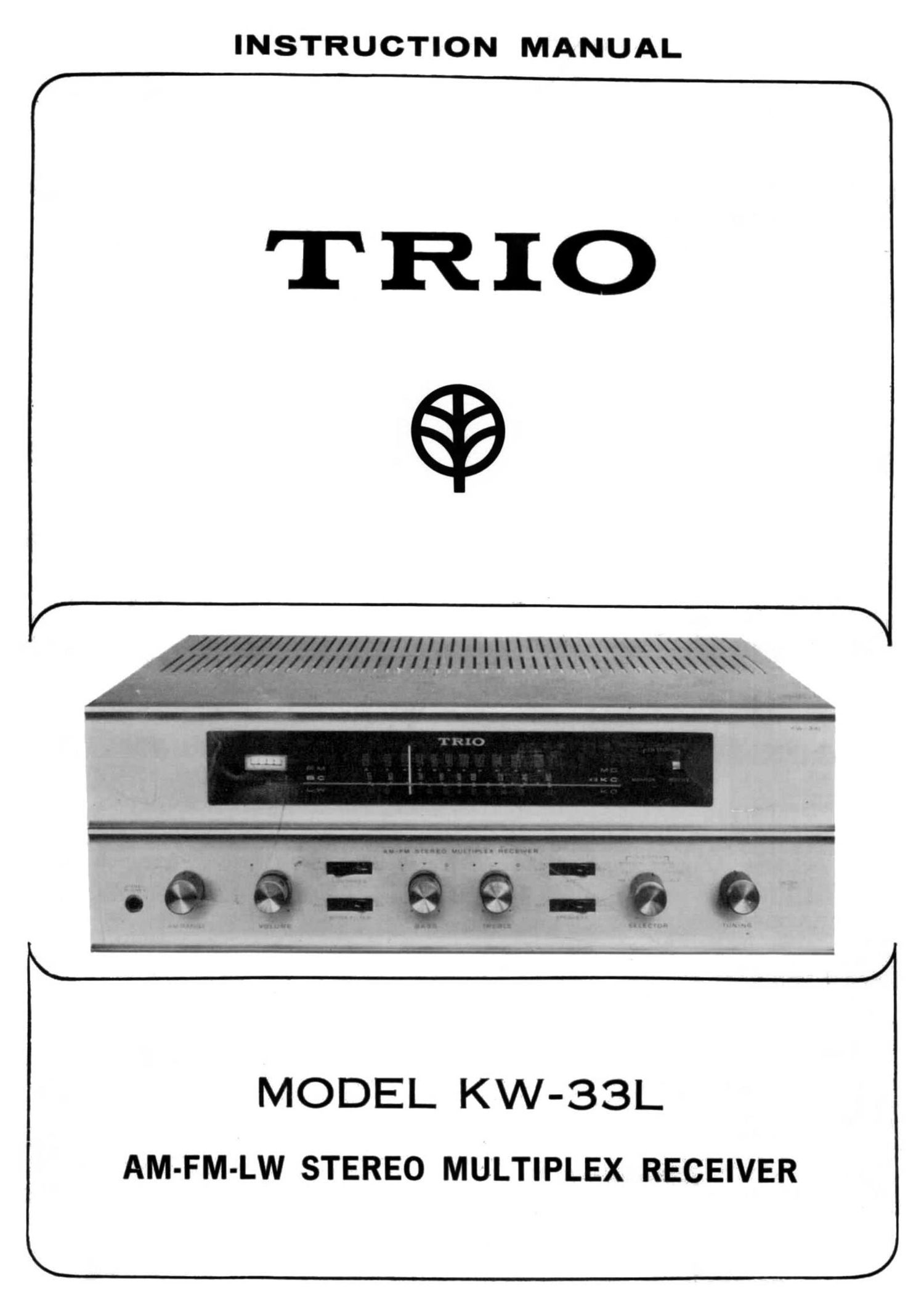 Kenwood Trio KW 33 L Owners Manual