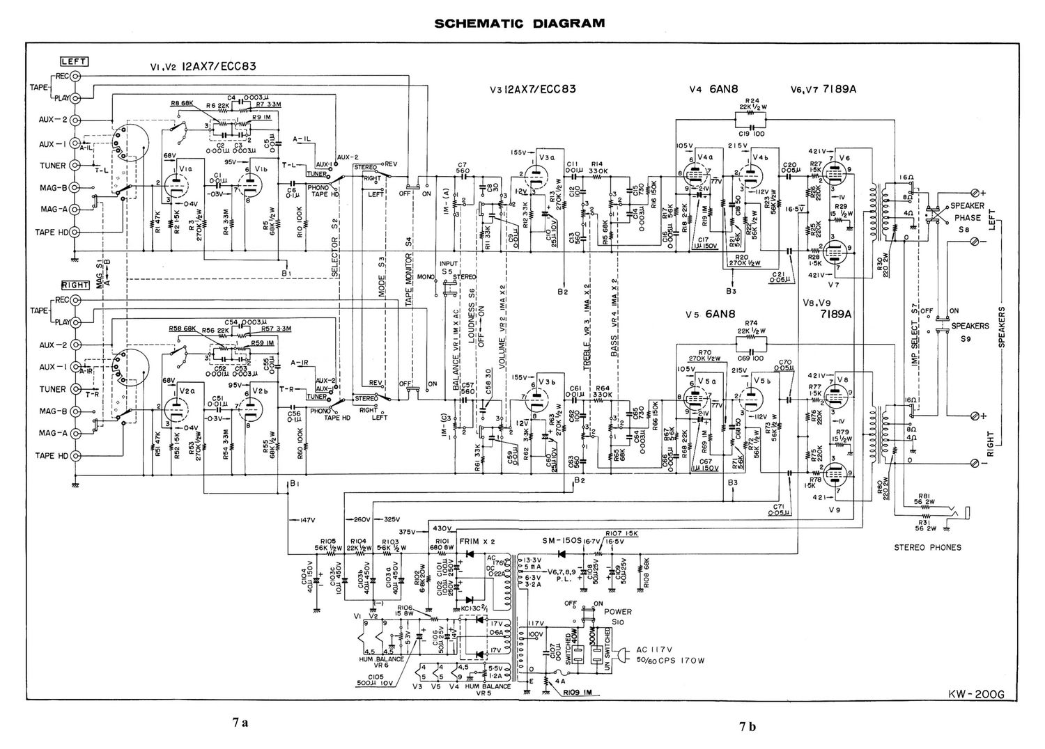 Kenwood Trio KWG 200 Schematic