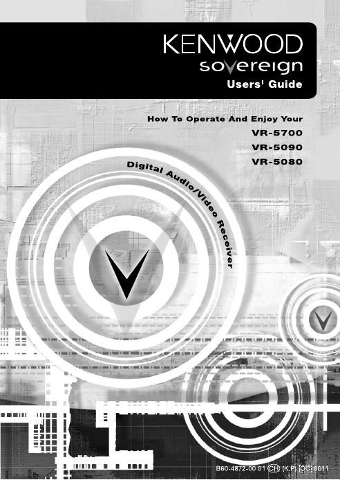 Kenwood VR 5080 Owners Manual