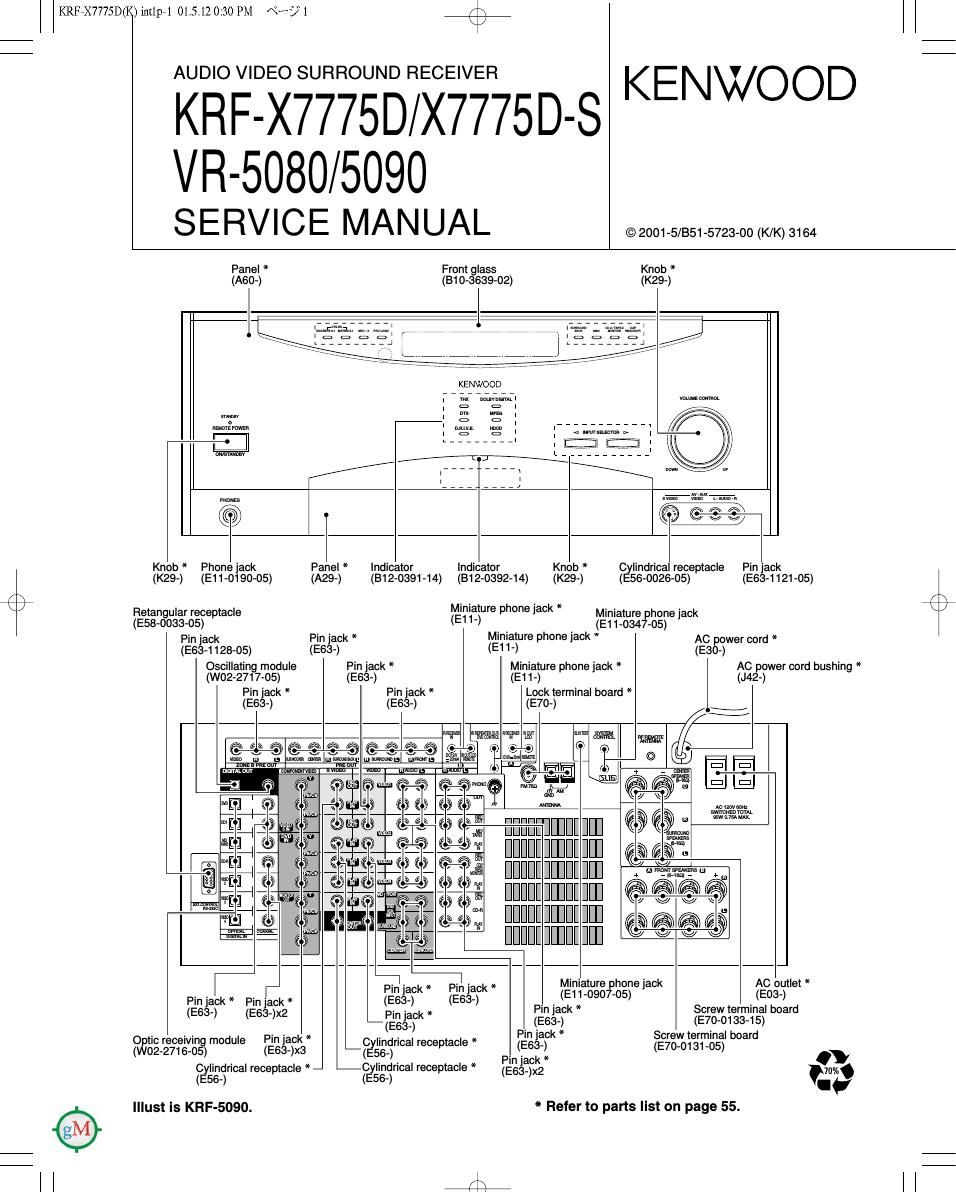 Kenwood VR 5080 Service Manual