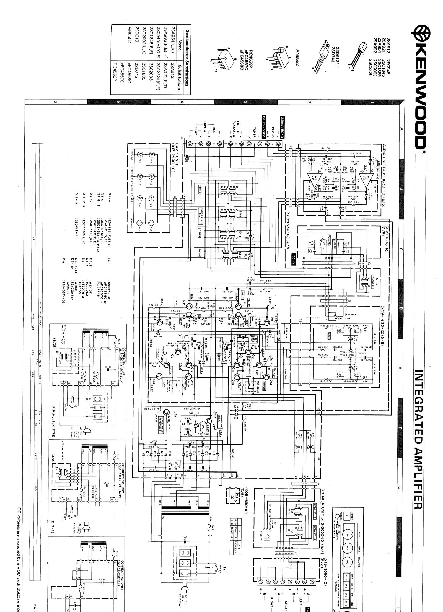 Kenwood KA 30 Schematic