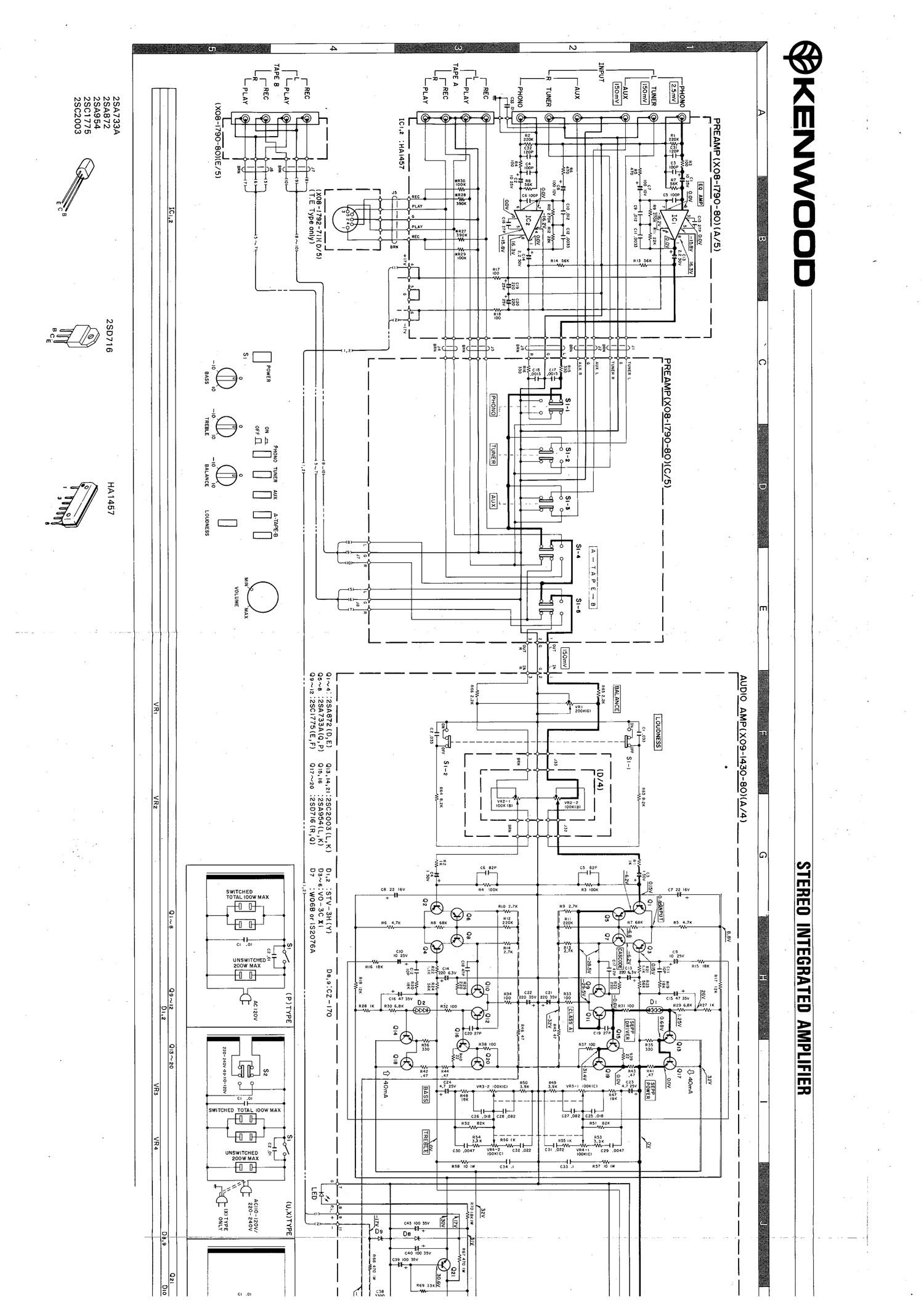 Kenwood KA 300 Schematic