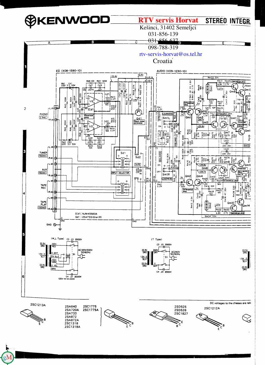 Kenwood KA 3700 Schematic