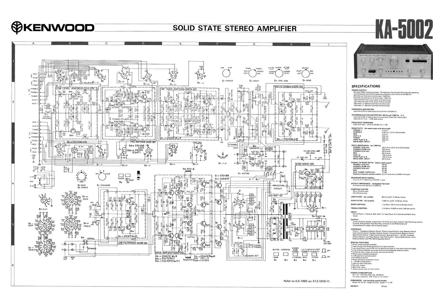 Kenwood KA 5002 Schematic