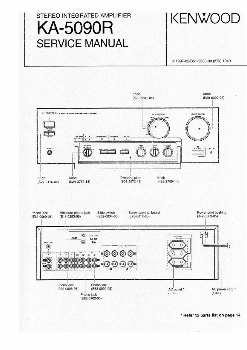 Kenwood KA 5090 R Service Manual