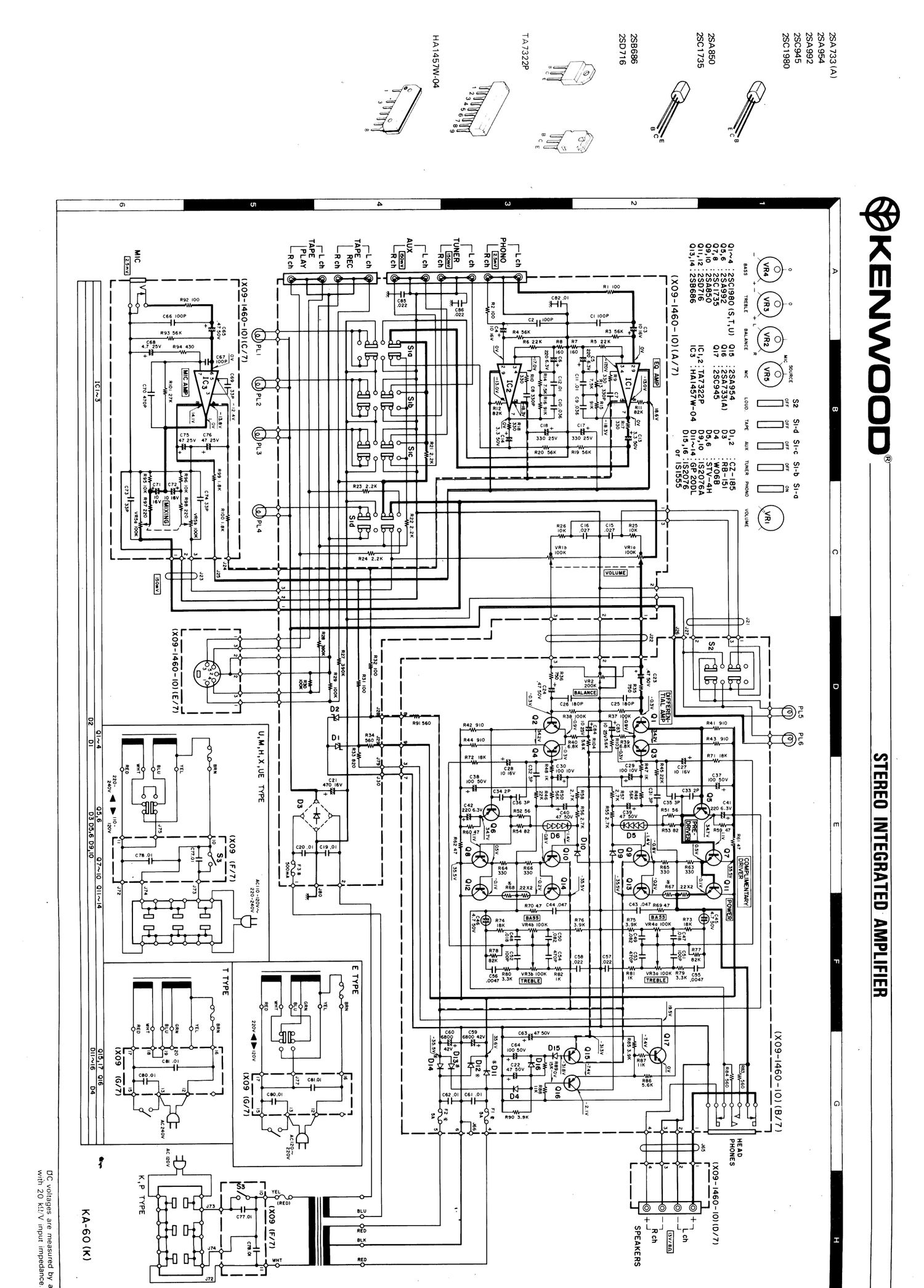 Kenwood KA 60 Schematic