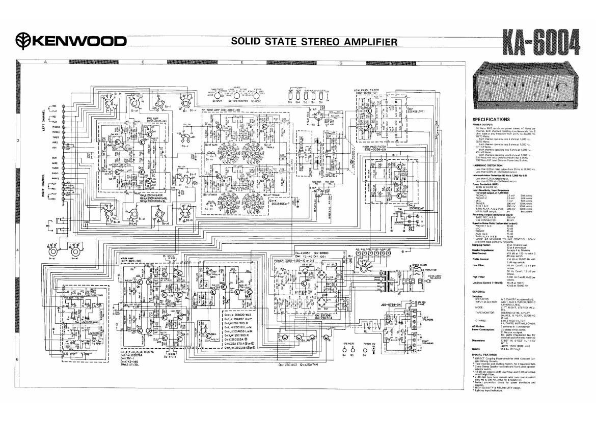 Kenwood KA 6004 Schematic