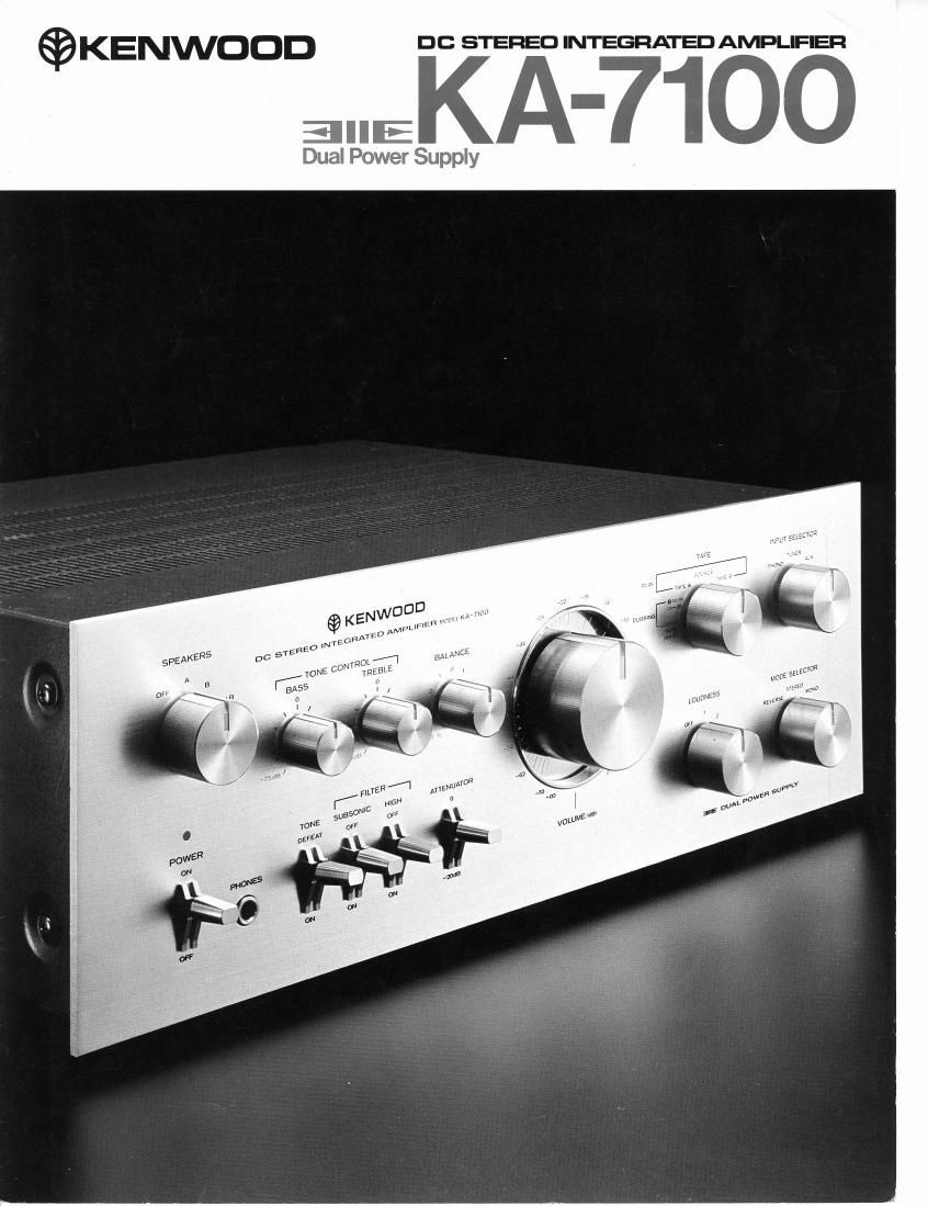 Kenwood KA 7100 Brochure