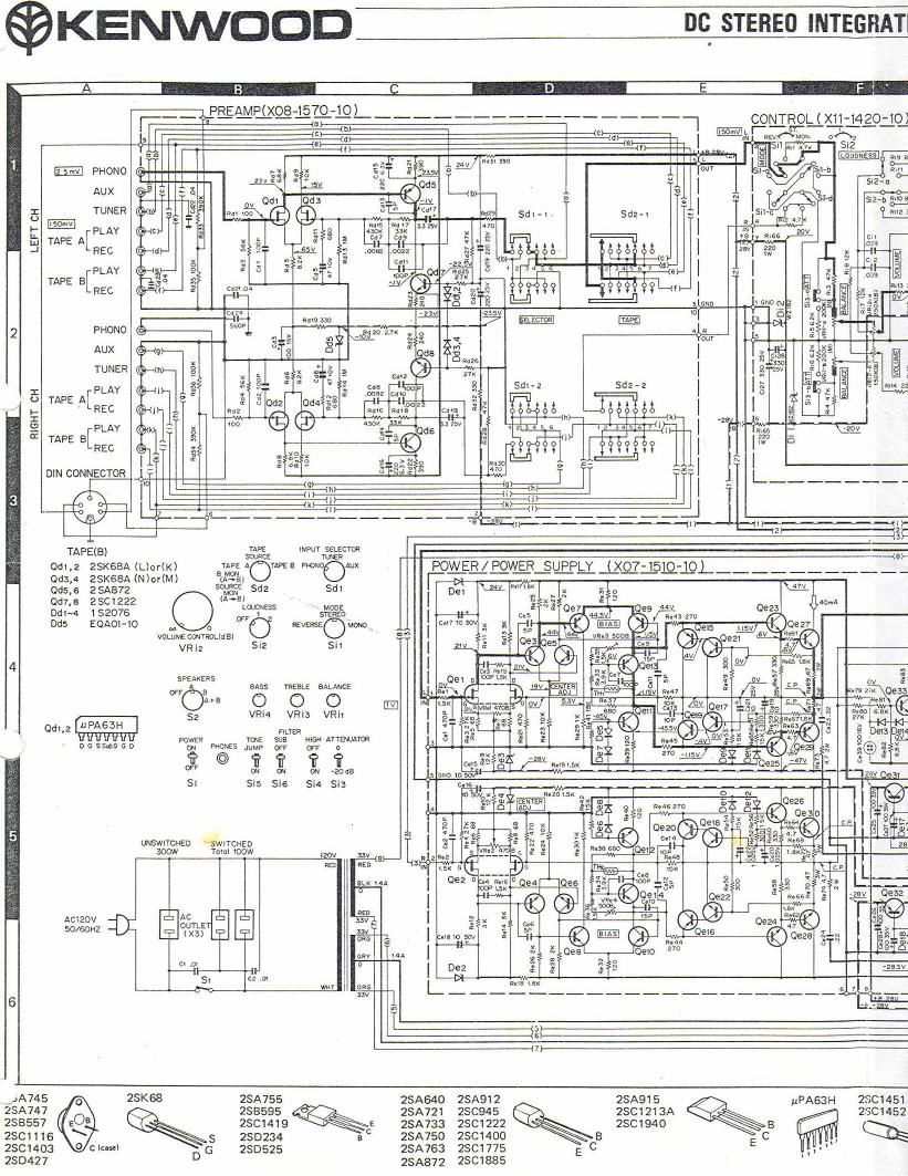 Kenwood KA 7100 Schematic